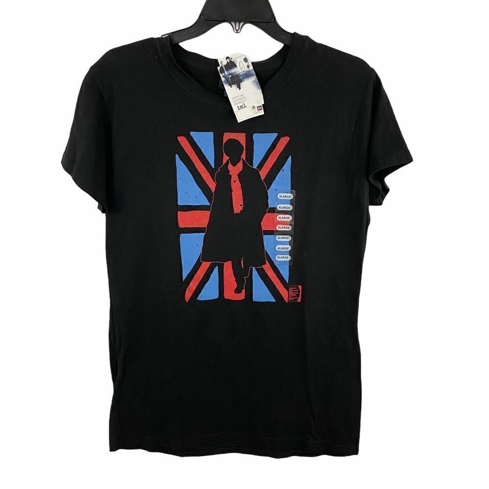BBC Sherlock Holmes Graphic Black T-Shirt Size XL